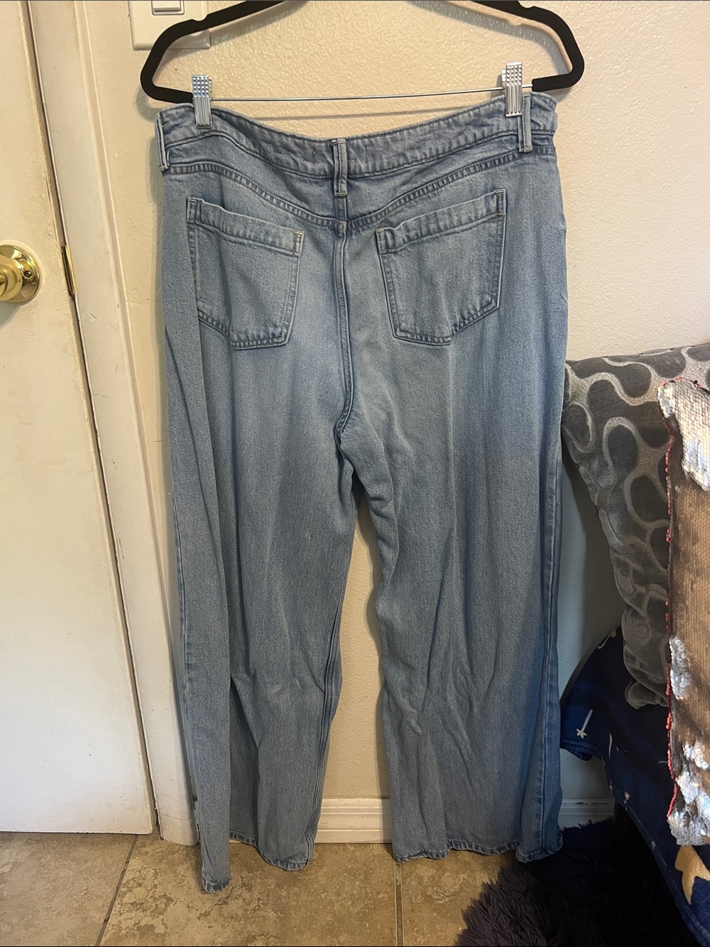 Lucky Brand Pleated Liquid Denim Palazzo - Picture 6 of 13